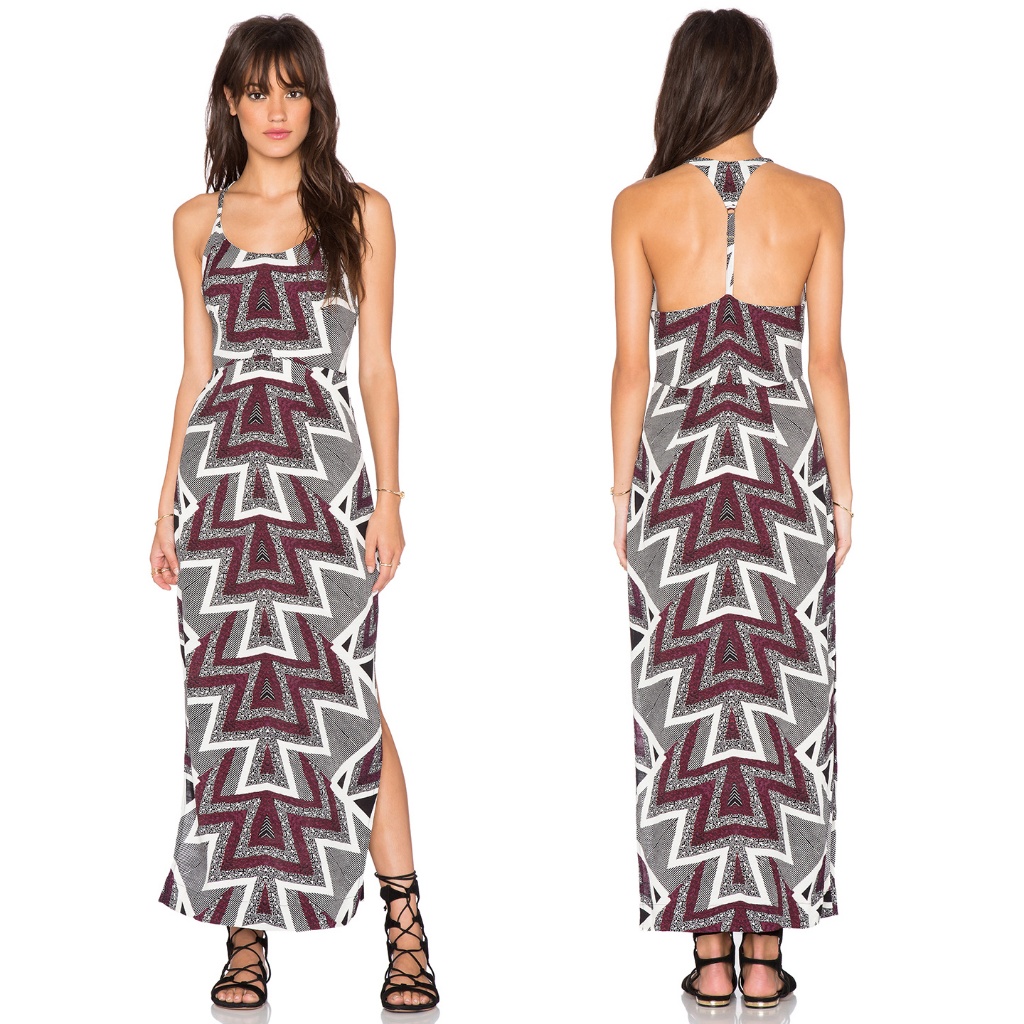 Free People Serves You Right T-Back Maxi Dress Size 4 Msrp $237
